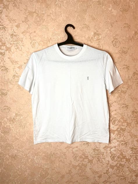 saint laurent small logo t shirt